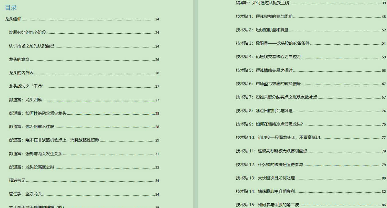 Zarili龙头战法总结贴 1096页PDF文档/word文档