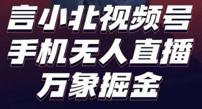 言小北视频号手机无人直播-万象掘金项目