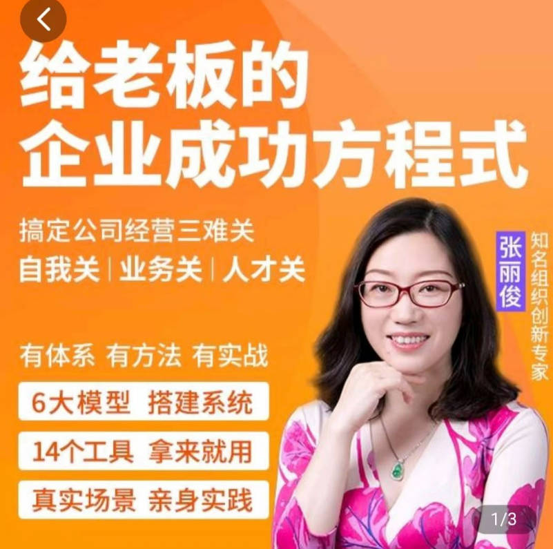 创业酵母_给老板的企业成功方程式（张丽俊）