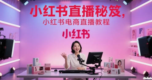 小红书直播秘笈，小红书电商直播教程