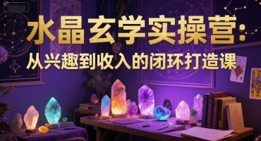 水晶玄学实操营：从兴趣到收入的闭环打造课