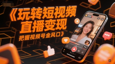 玩转短视频直播变现，把握视频号金风口