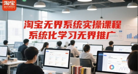 淘宝无界系统实操课程，系统化学习无界推广
