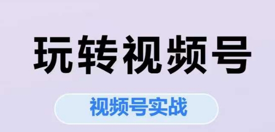 艾乐-玩转视频号，视频号实战系列课