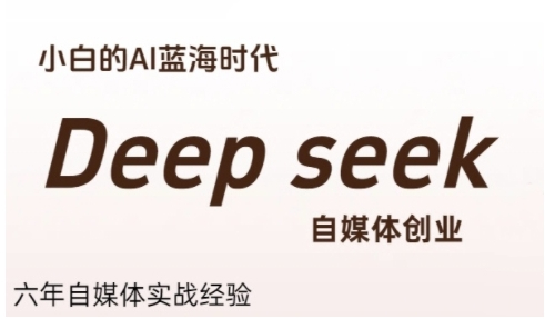 冰冰老师·普通人利用Deepseek自媒体创业，零基础友好，小白的AI蓝海时代