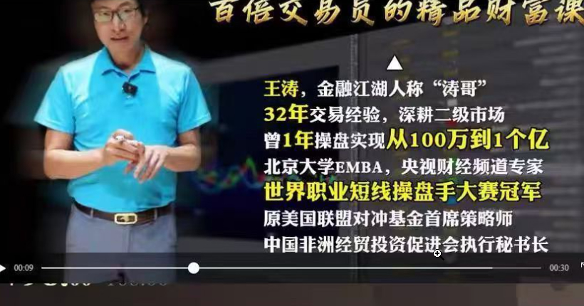 王涛百倍增长课堂涛哥黄金涨跌的背后逻辑和下手时机 1视频