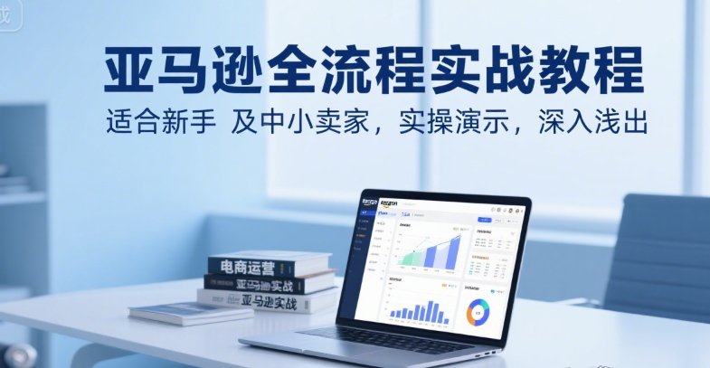 亚马逊百步梯全流程实战教程，适合新手及中小卖家，实操演示，深入浅出