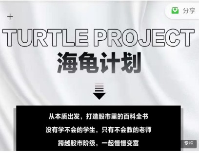憨龟投机研习社2021《海龟计划2.0》视频+文档